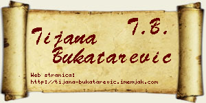 Tijana Bukatarević vizit kartica